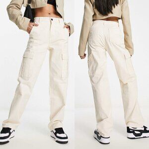 Stradivarius STR Straight Leg Cargo Pants Size 4